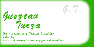 gusztav turza business card